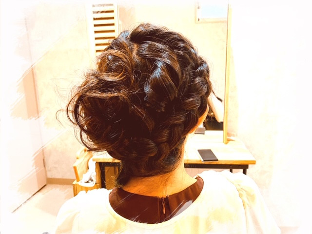 ヘアアレンジ☆結婚式２次会